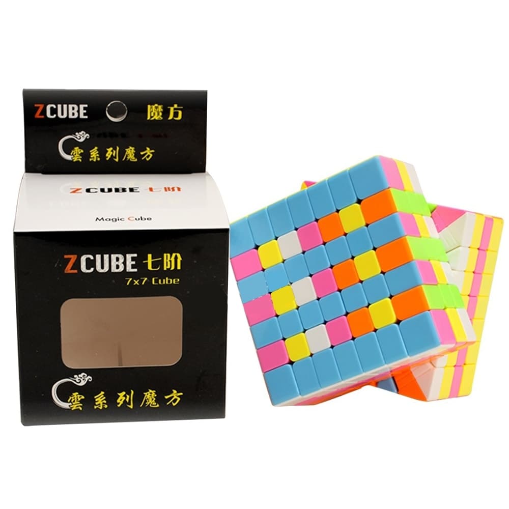 Z-Cube 7x7x7 with z-bright Z-stickers - Transparent
