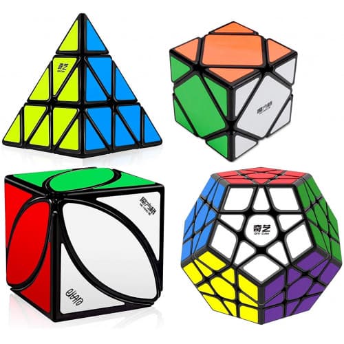 QiYi 4 cubes bundle (Pyraminx + Megaminx + Skweb + LVY)