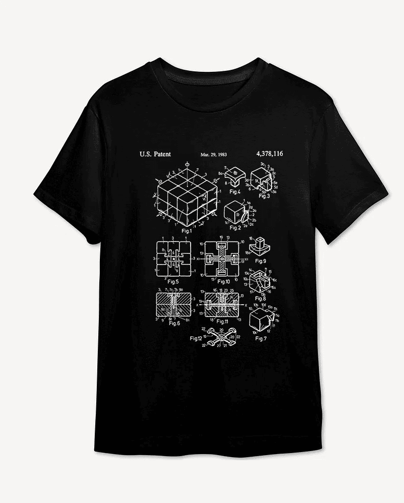 Rubik's Patent T-Shirt - L