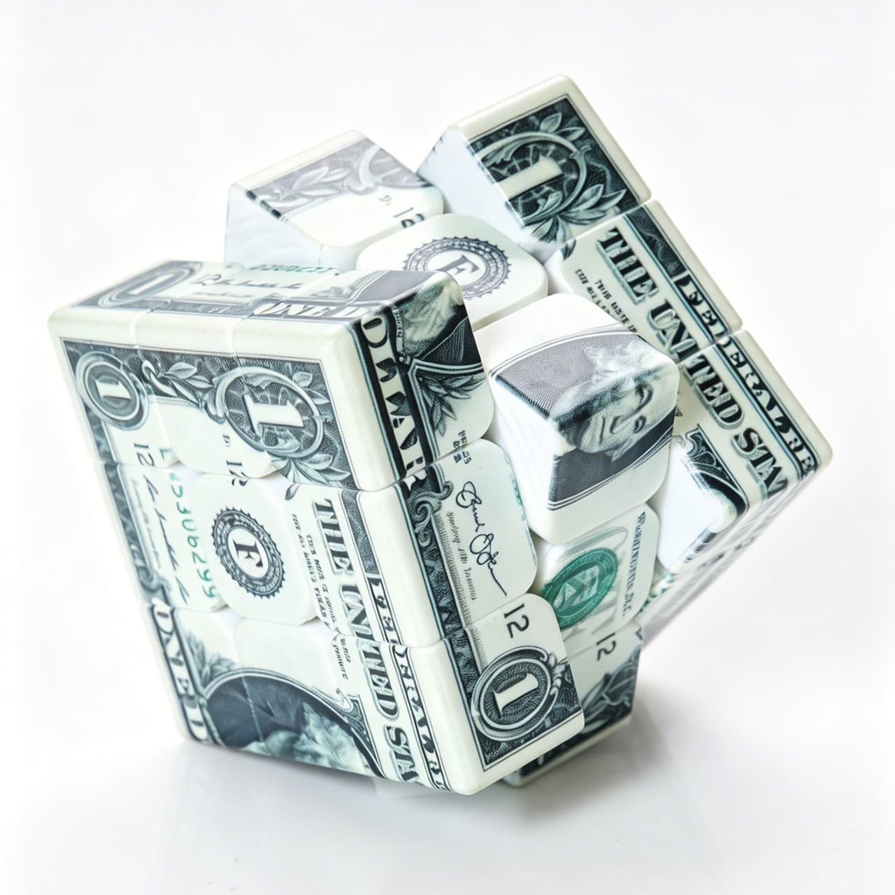 Z-Cube Dollar 3x3 Cube - Uv Printing