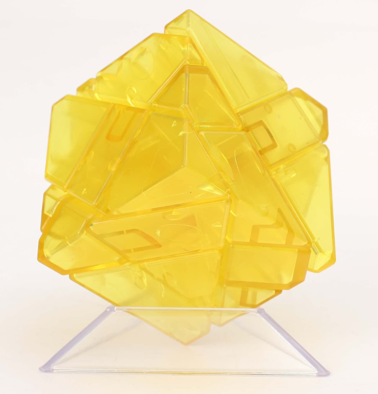 Ninja 3x3 Ghost Cube(unstickered) - trans.yellow image 1