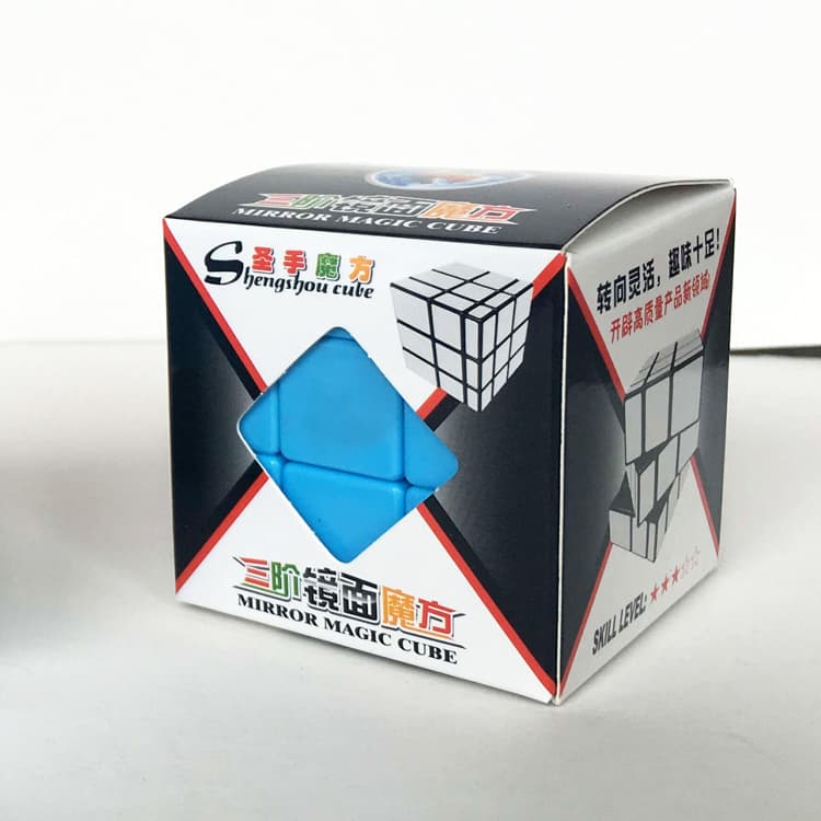 ShengShou monochrome stickerless Mirror - Blue image 2