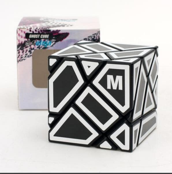Ninja 3x3 Ghost Cube with M stickers - Black
