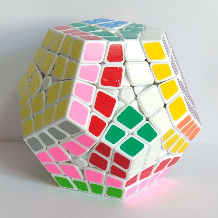 Shengshou Kilominx Cube Puzzle - White image 7