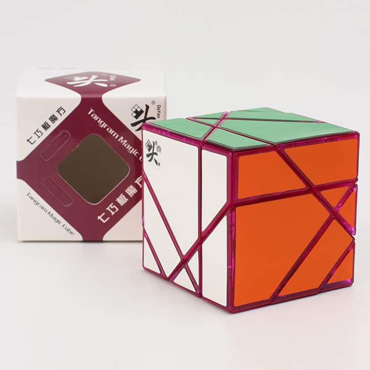 Dayan Tangram Cube - colorful transparent image 3