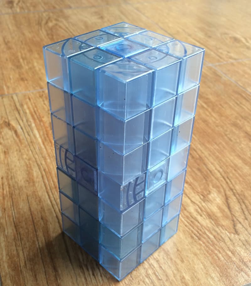 WitEden 3x3x7 Cuboid Cube - Trans.blue image 1