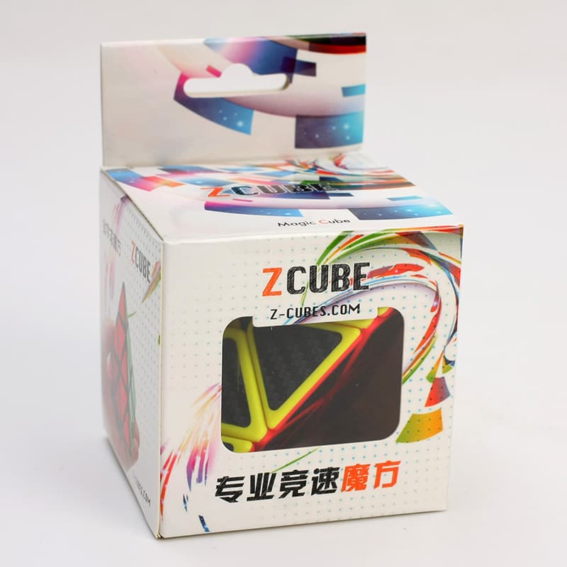 Z-Cube Pyraminx Cube with Carbon fibre stickers image 2
