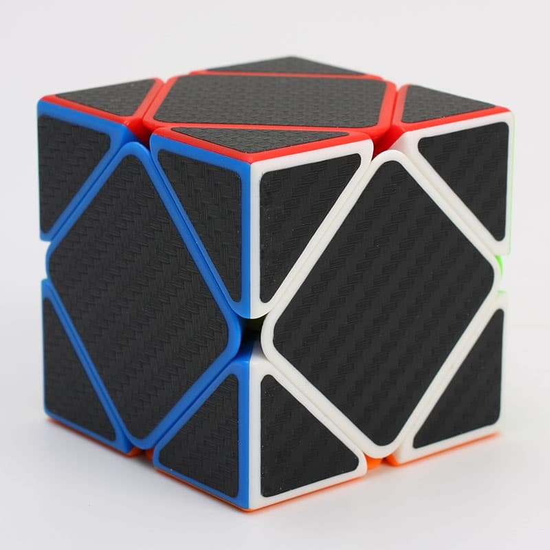 Z-Cube Skewb Cube with Carbon fibre stickers image 1