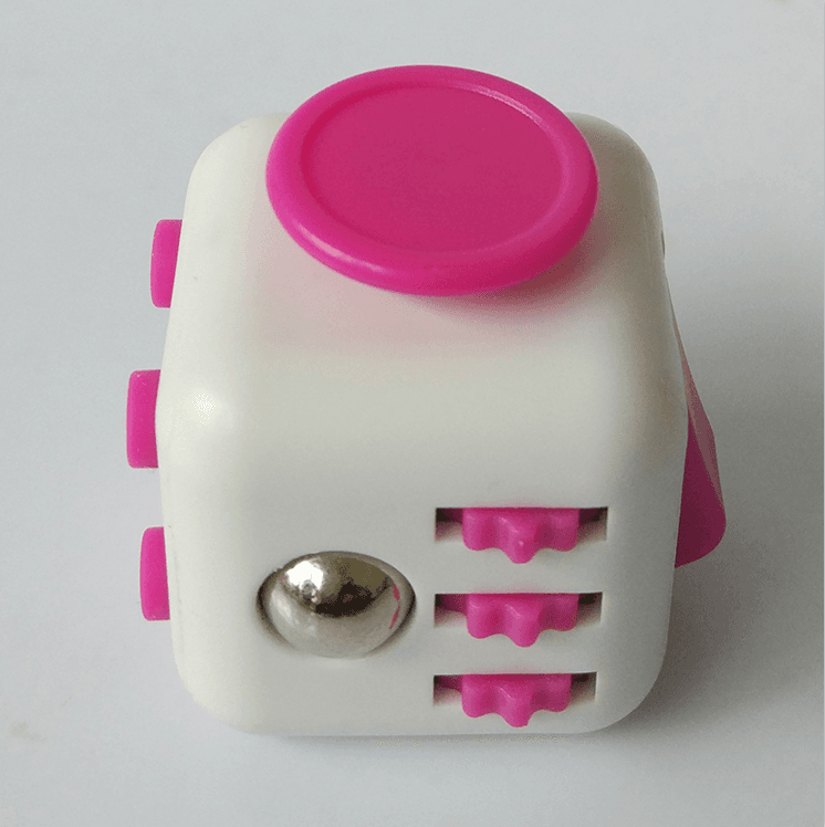 Fidget cube - pink+white