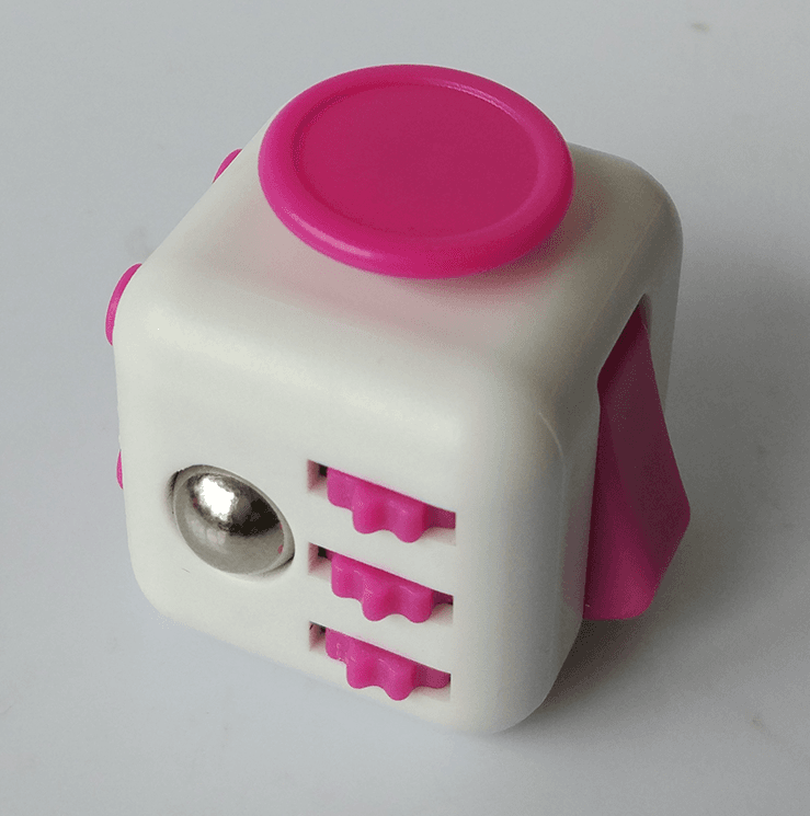 Fidget cube - pink+white image 3