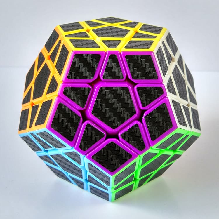 Z-Cube Megaminx Cube with Carbon fibre stickers image 2