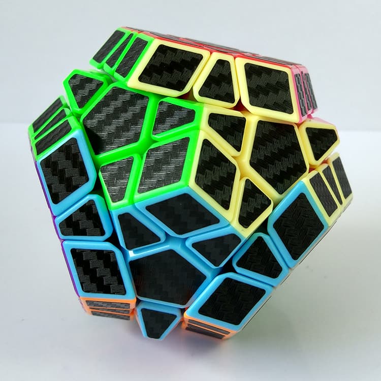 Z-Cube Megaminx Cube with Carbon fibre stickers image 5