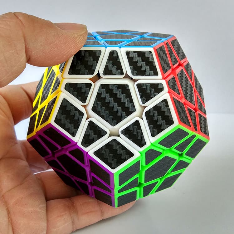 Z-Cube Megaminx Cube with Carbon fibre stickers image 6