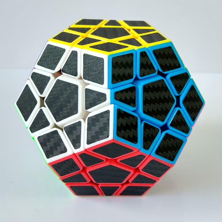 Z-Cube Megaminx Cube with Carbon fibre stickers image 7
