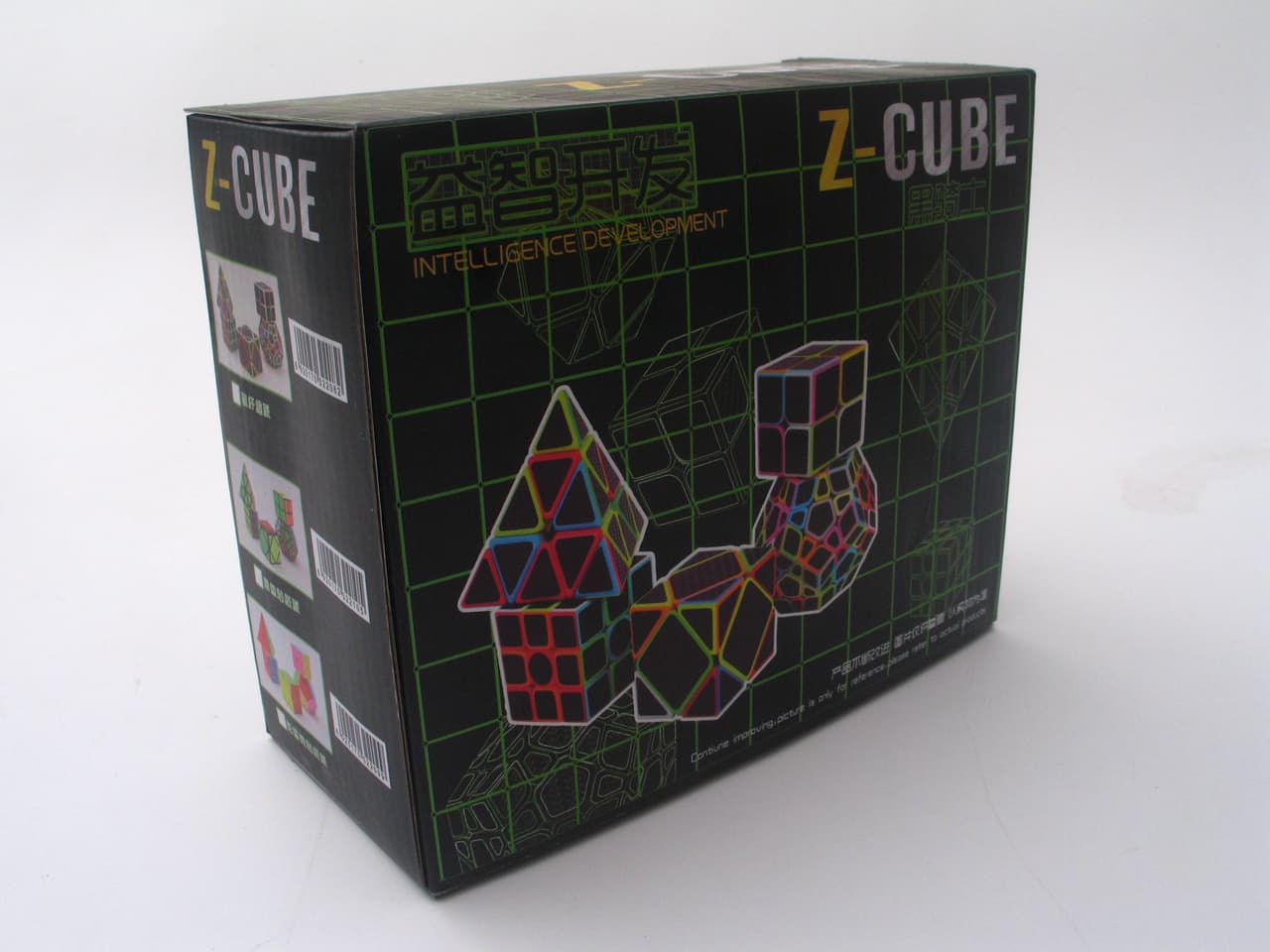 Z-Cube Five Cubes Set with black carbon-fibre stickers image 3
