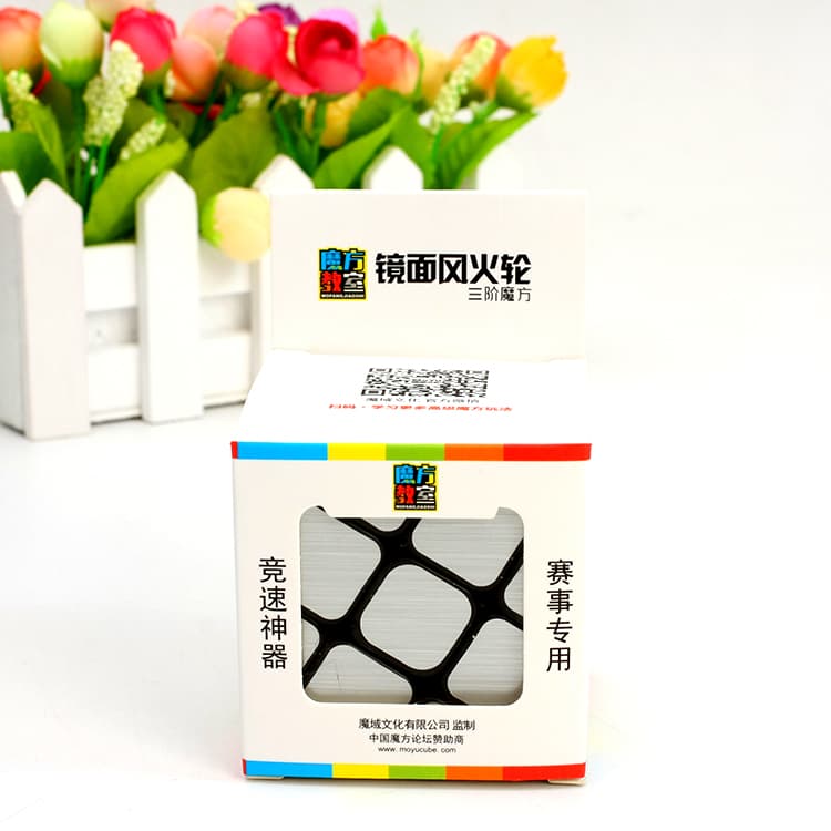 MoFangJiaoShi 3x3 WindMirror - black silver image 3