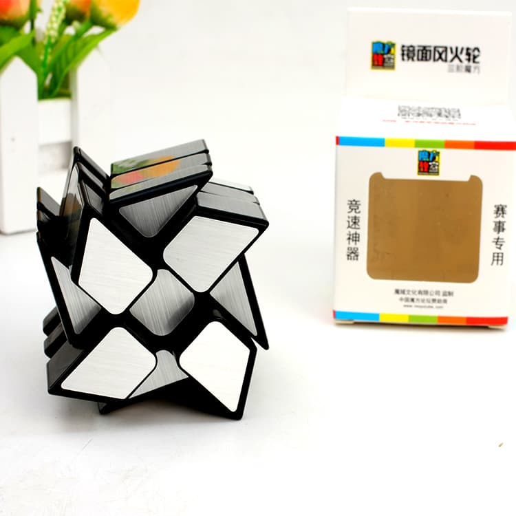 MoFangJiaoShi 3x3 WindMirror - black silver image 2