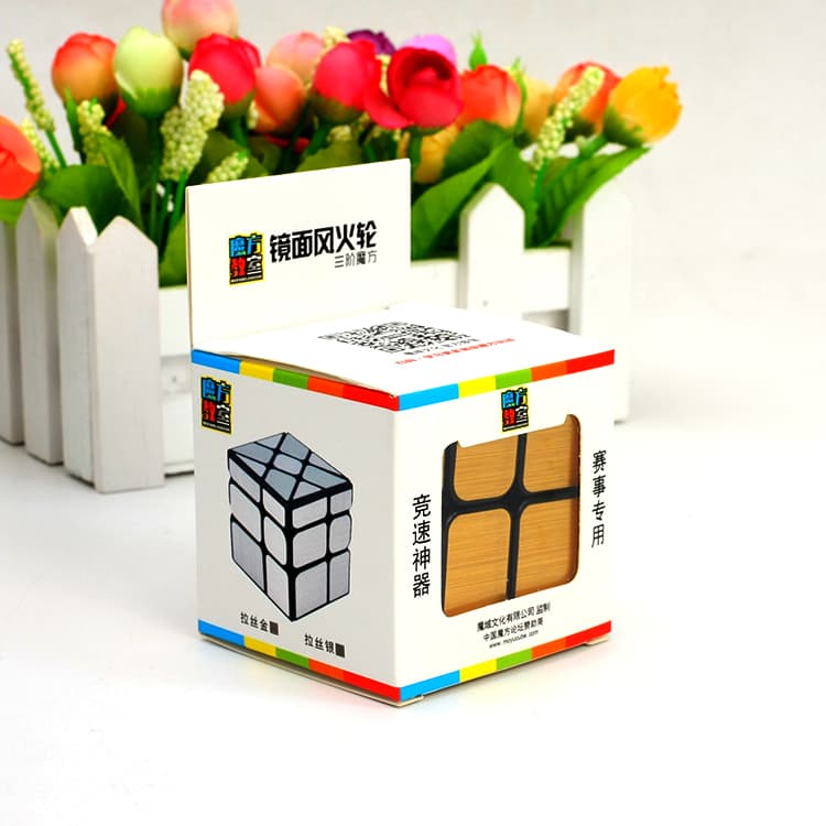 MoFangJiaoShi 3x3 WindMirror - black golden image 3