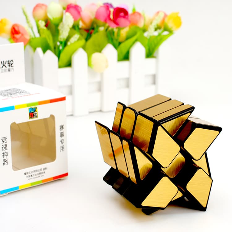 MoFangJiaoShi 3x3 WindMirror - black golden image 5