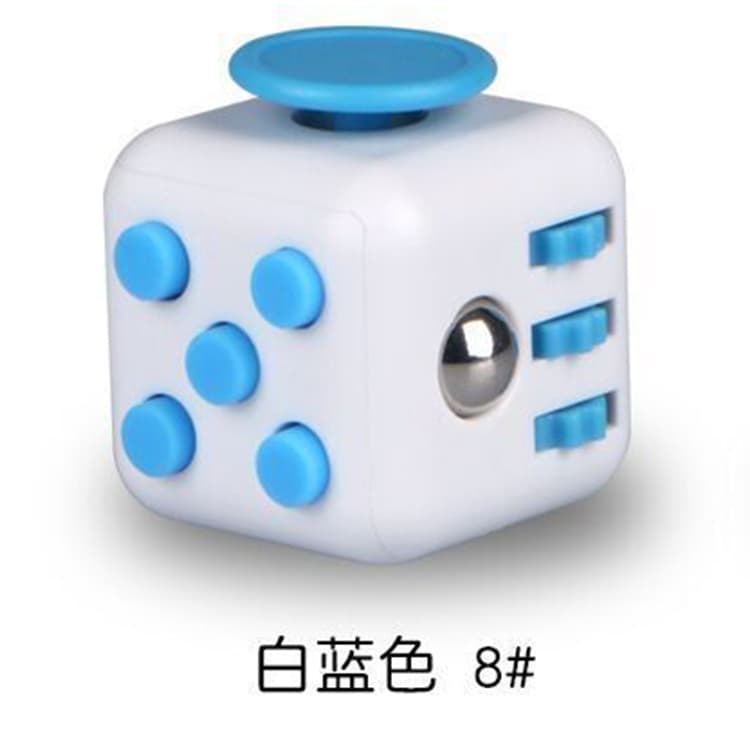 Fidget cube - blue+white image 1