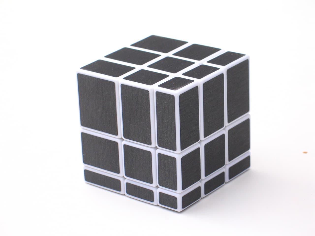 Shengshou 3x3 mirror cube with gray stickers - White image 1