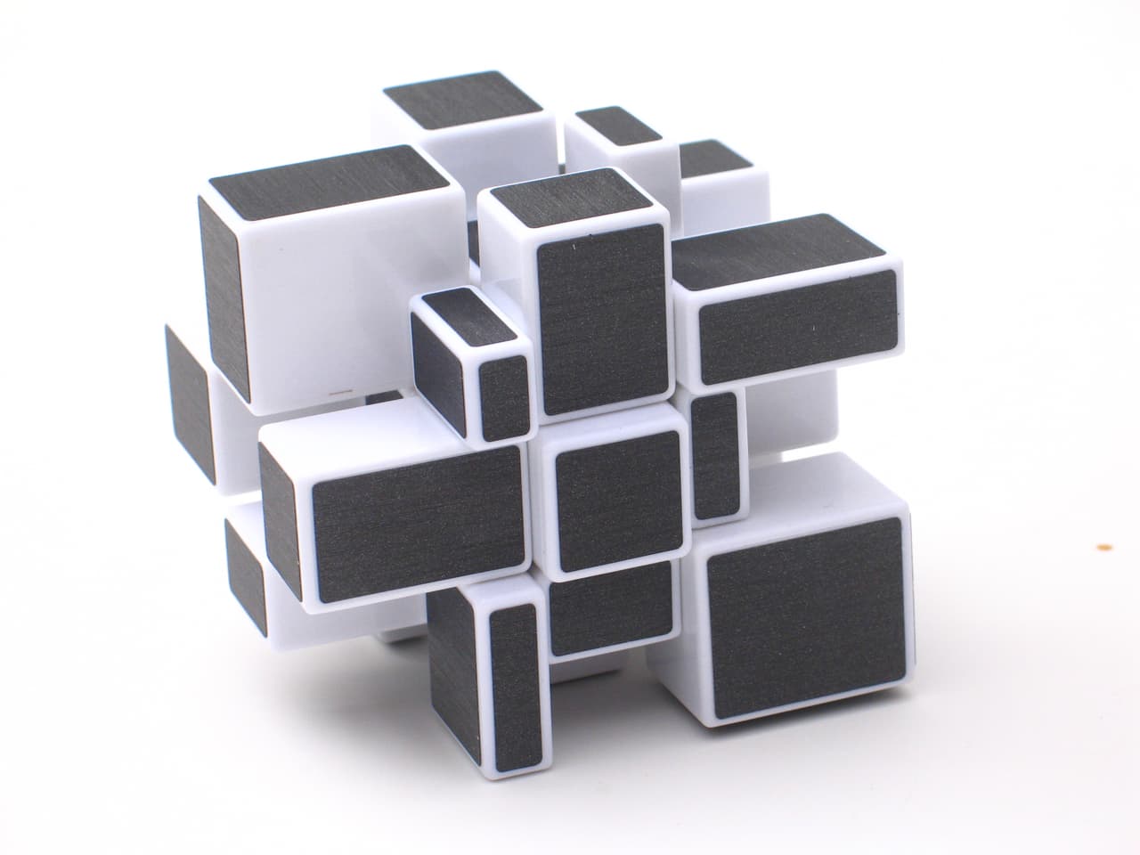 Shengshou 3x3 mirror cube with gray stickers - White image 3