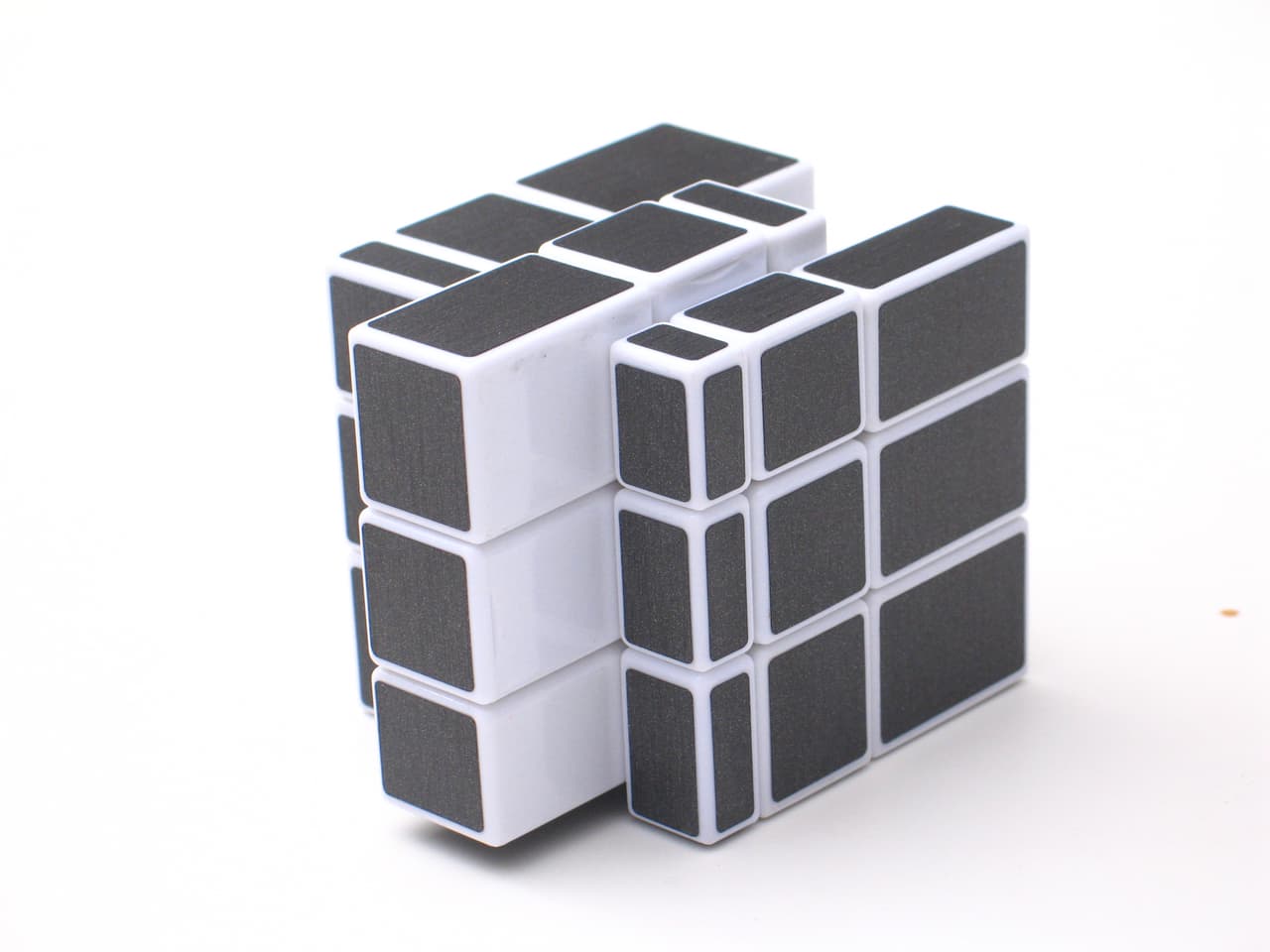 Shengshou 3x3 mirror cube with gray stickers - White image 5