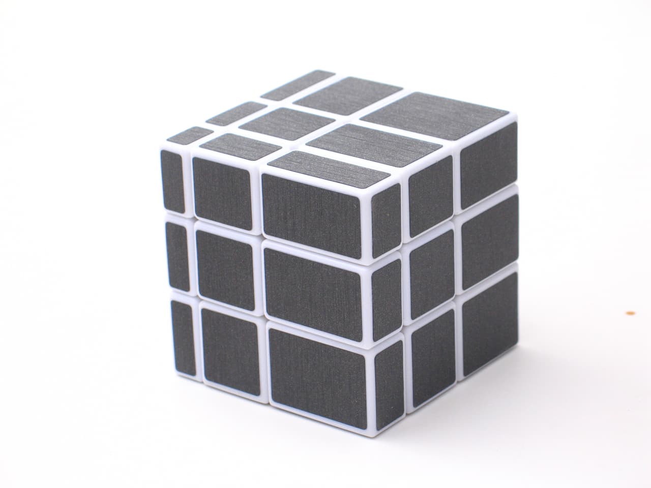 Shengshou 3x3 mirror cube with gray stickers - White image 7