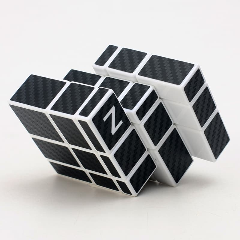 Z-Cube Mirror with carbon-fibre stickers - White image 7