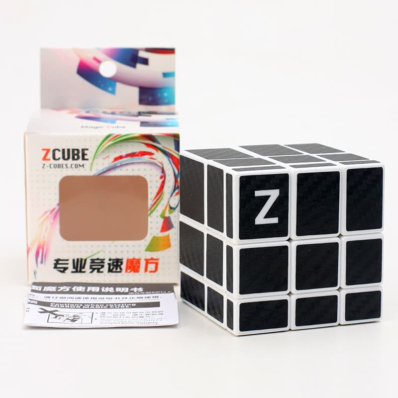 Z-Cube Mirror with carbon-fibre stickers - White image 8
