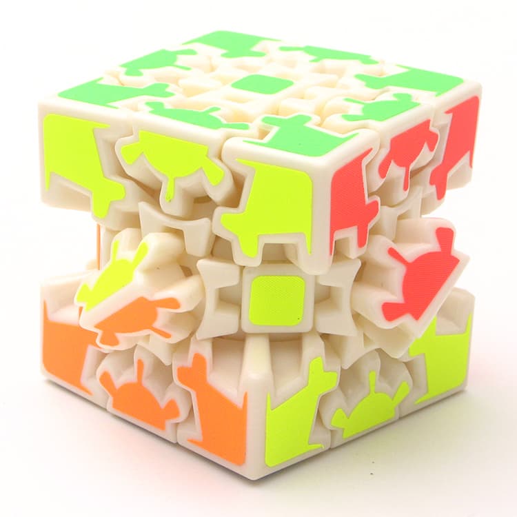 HelloCube MoHuan 3x3 Gear Cube V1 - White image 2