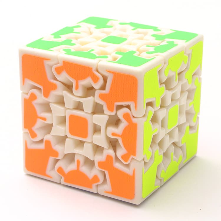 HelloCube MoHuan 3x3 Gear Cube V1 - White image 3