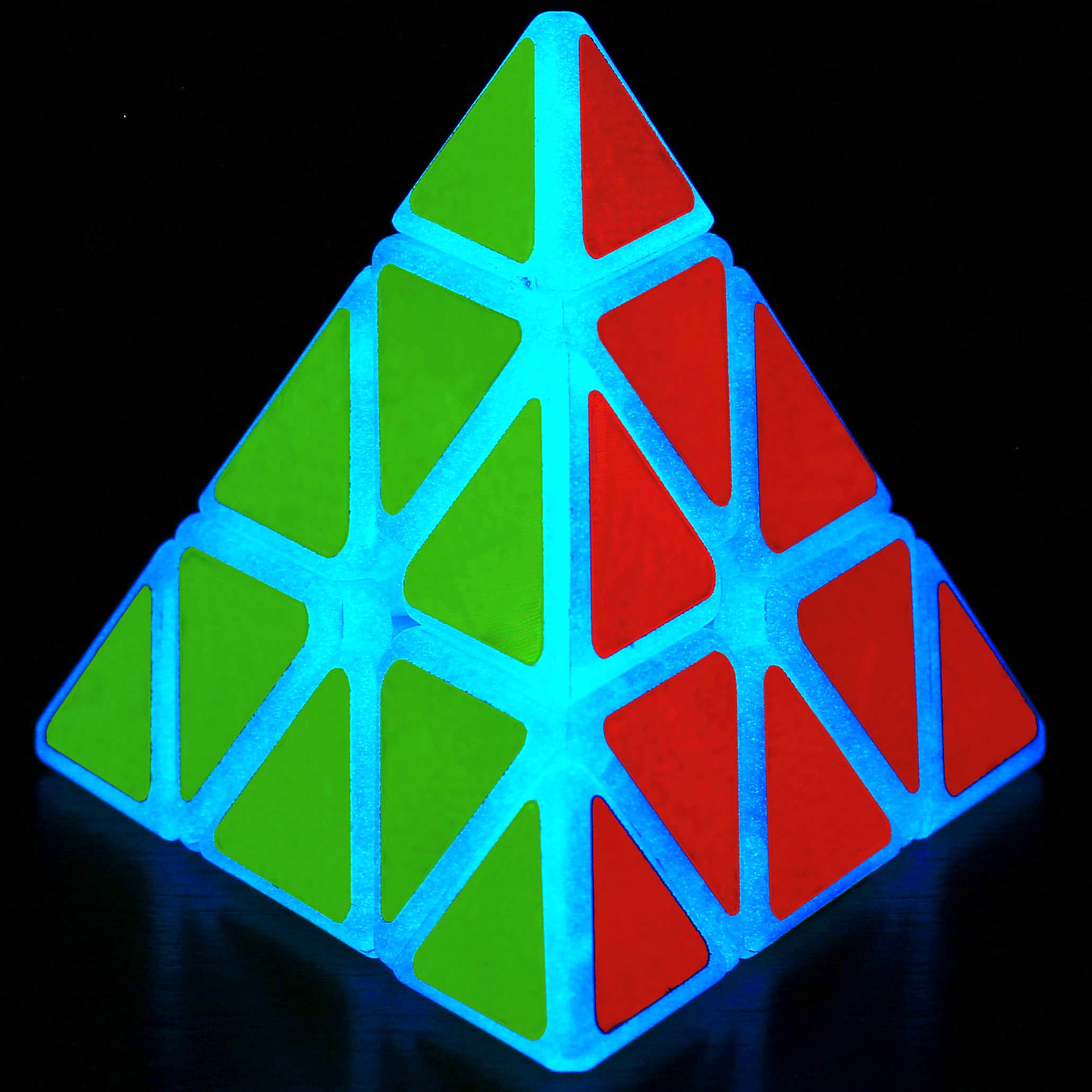 Z-Cube 72mm Pyraminx Cube - Luminous Blue