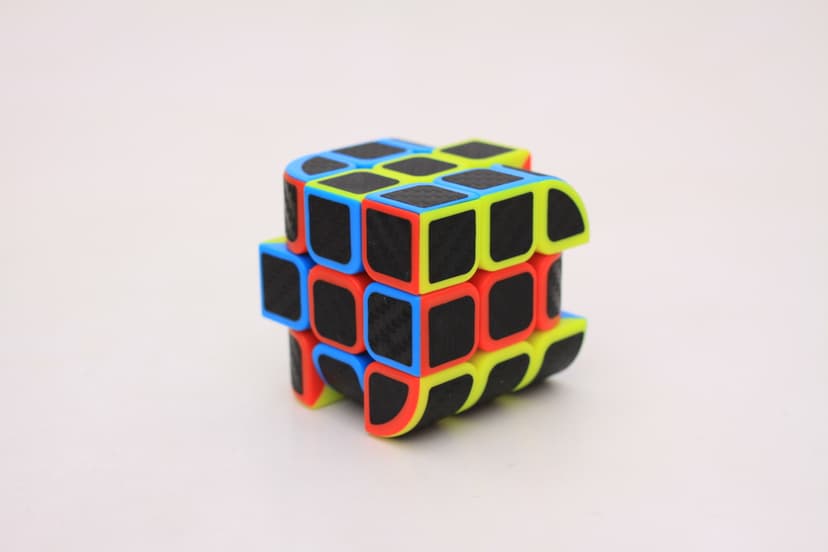 Z-Cube 3x3 Penrose Cube with carbon-fibre stickers image 5
