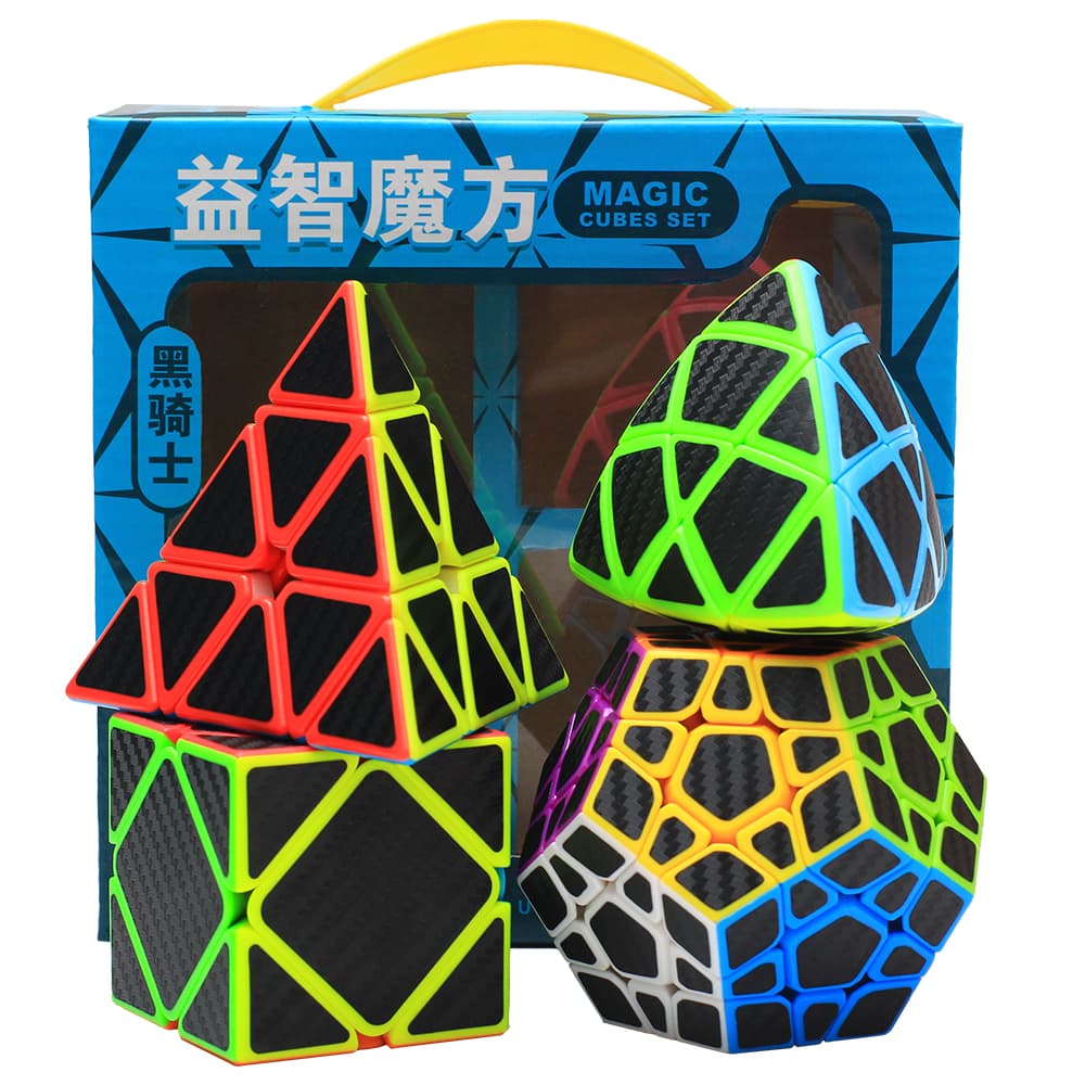 Z-Cube Four Cubes Set with carbon-fibre stickers - pyraminx-set image 3
