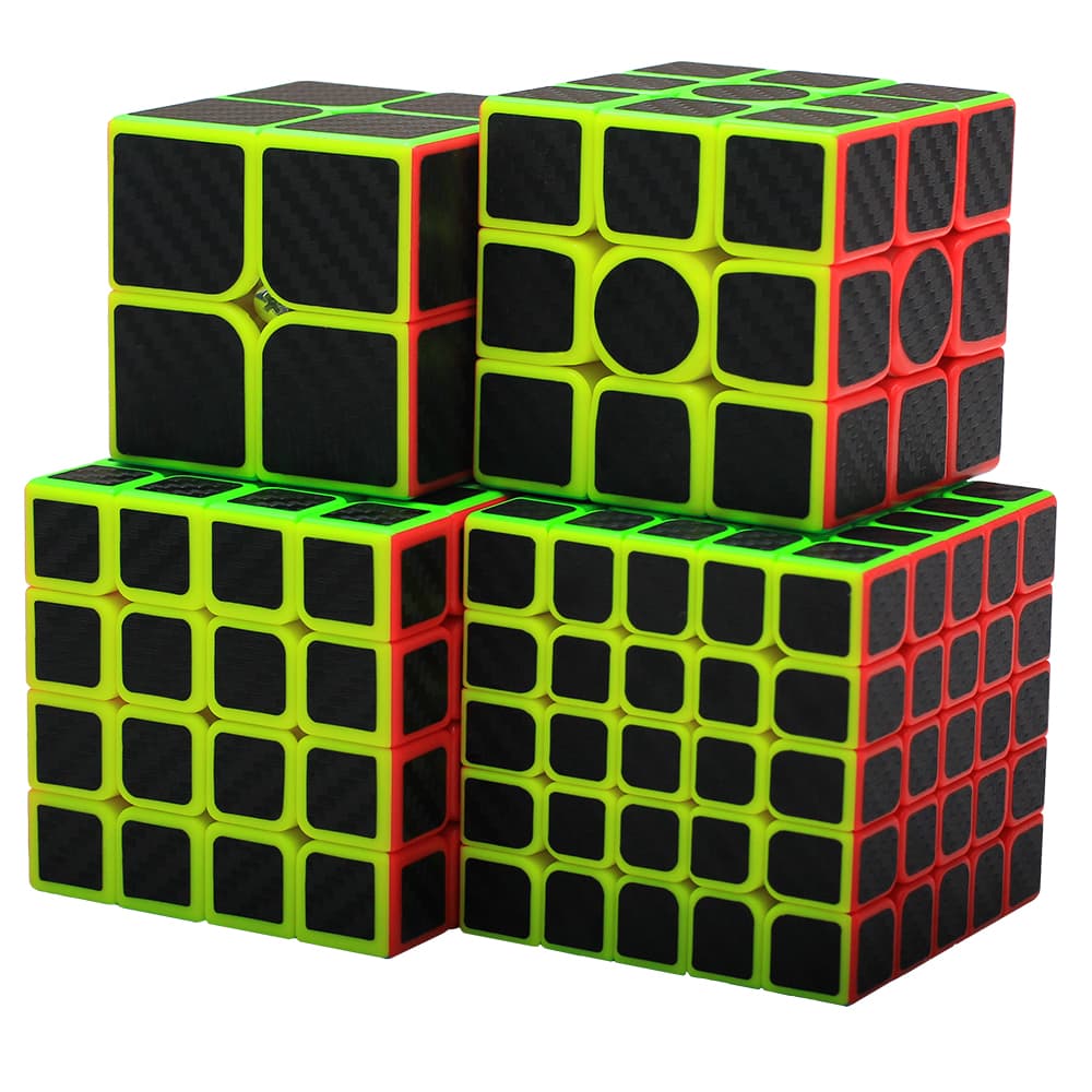 Z-Cube Four Cubes Set with carbon-fibre stickers - 2-5-set image 1