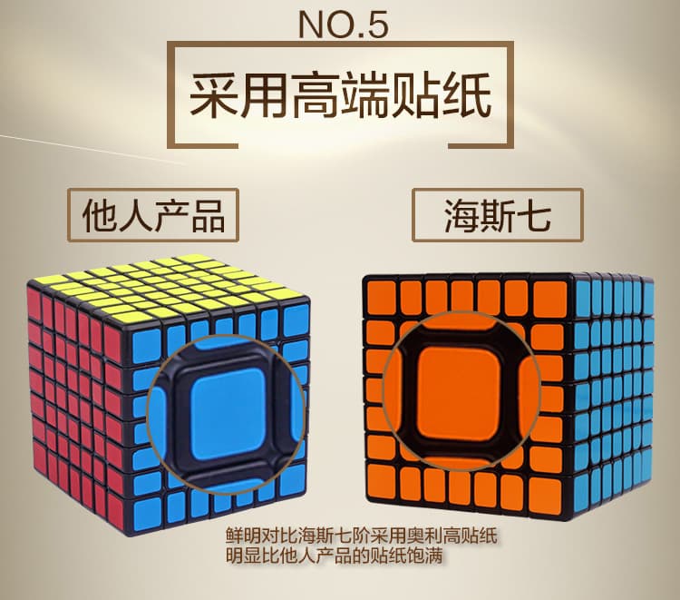 Yuxin Hays 7x7x7 Magnetic Cube - Black image 1