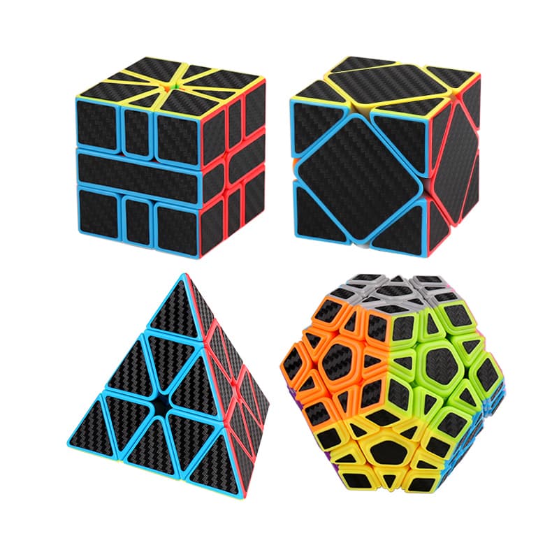 Cubing Classroom Meilong Carbon Series - Pyraminx, Skewb, Megaminx, SQ1 Set image 1