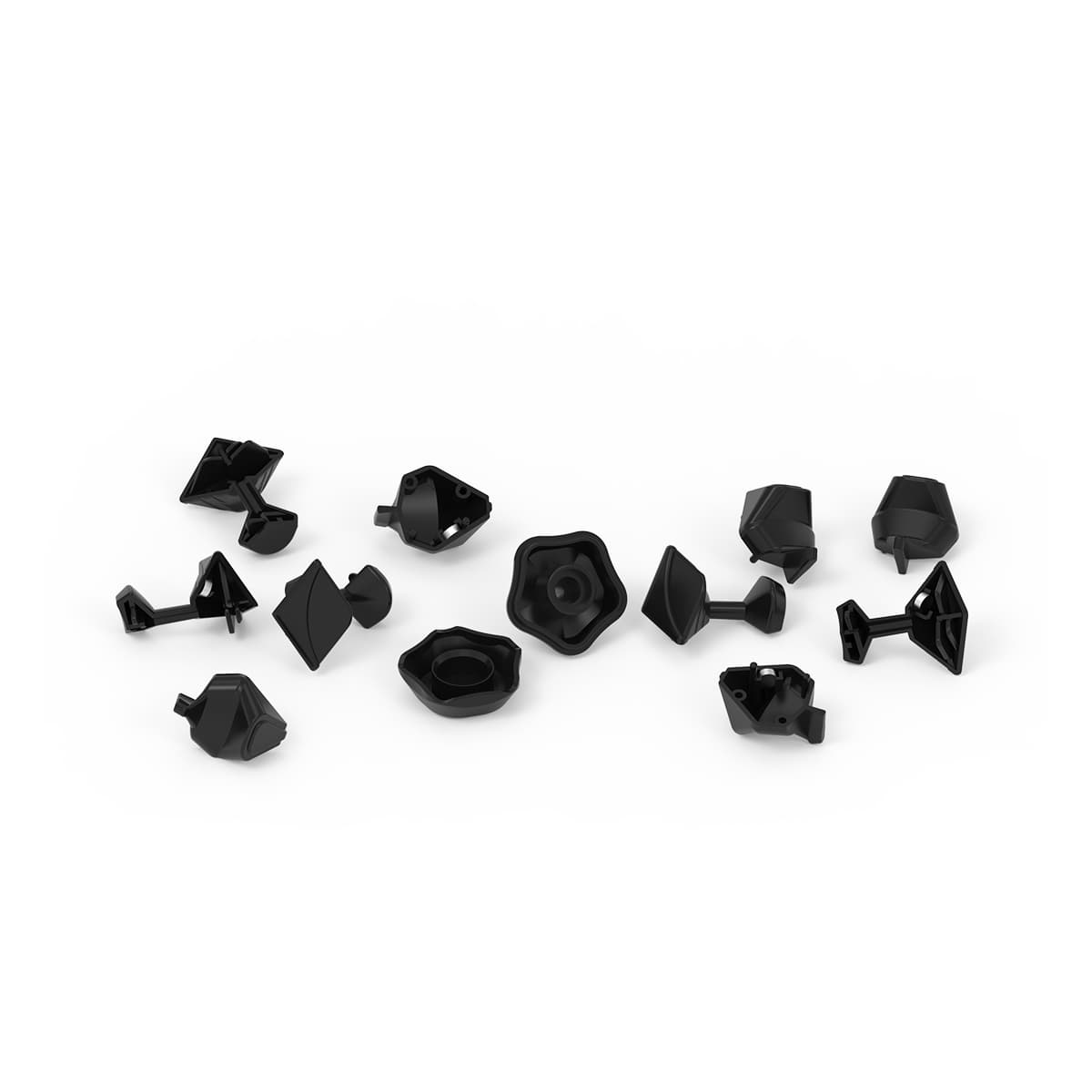 YJ Yuhu Megaminx M replacement Black pieces image 1