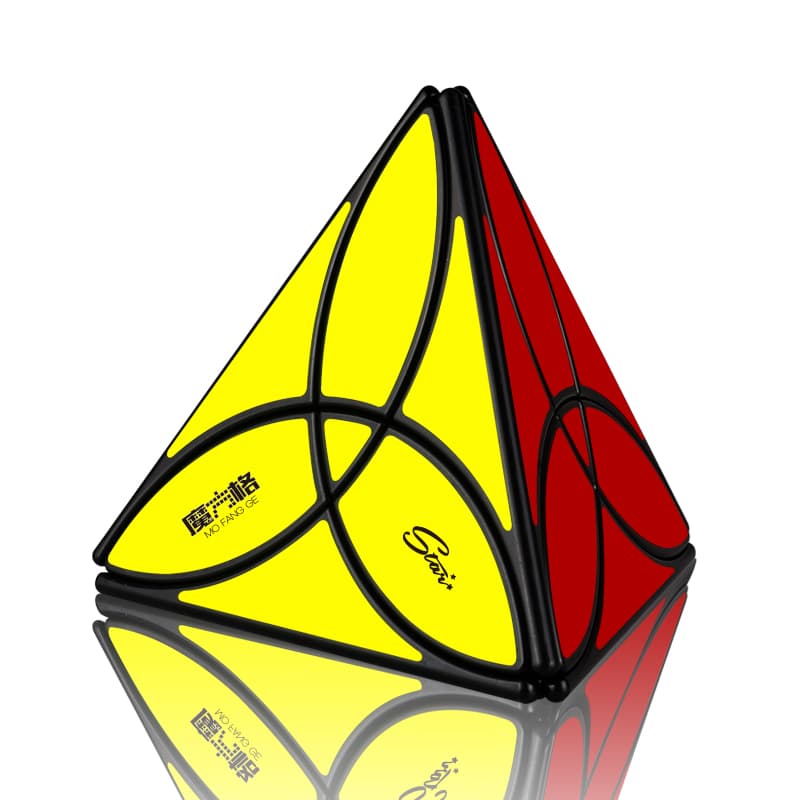 Qiyi Clover Pyraminx - Black image 1