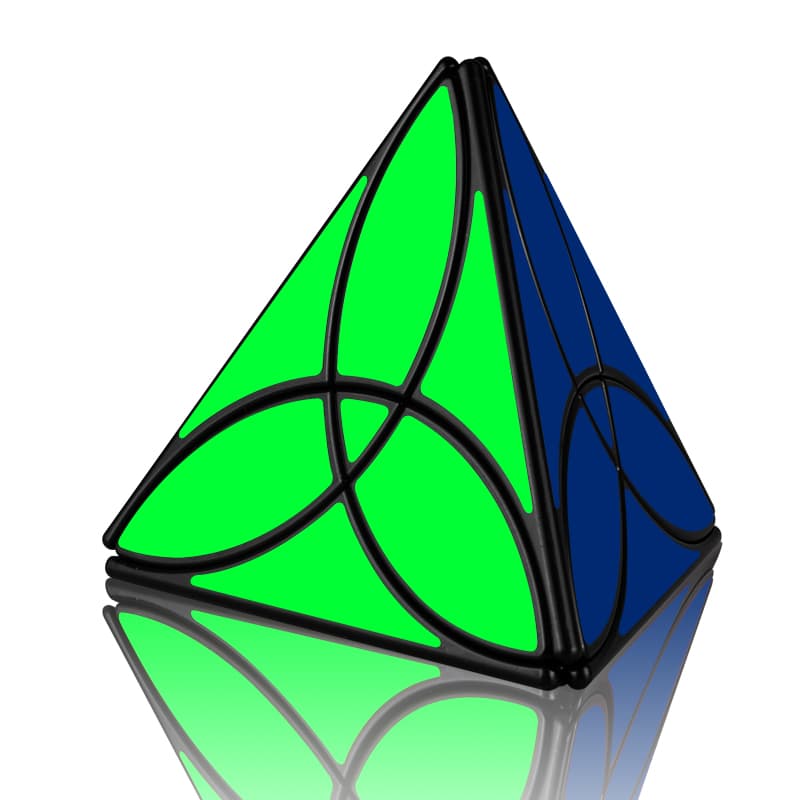 Qiyi Clover Pyraminx - Black image 2