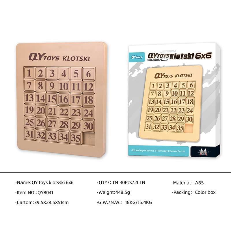 QiYi Magnetic Number sliding Klotski 6x6 image 1