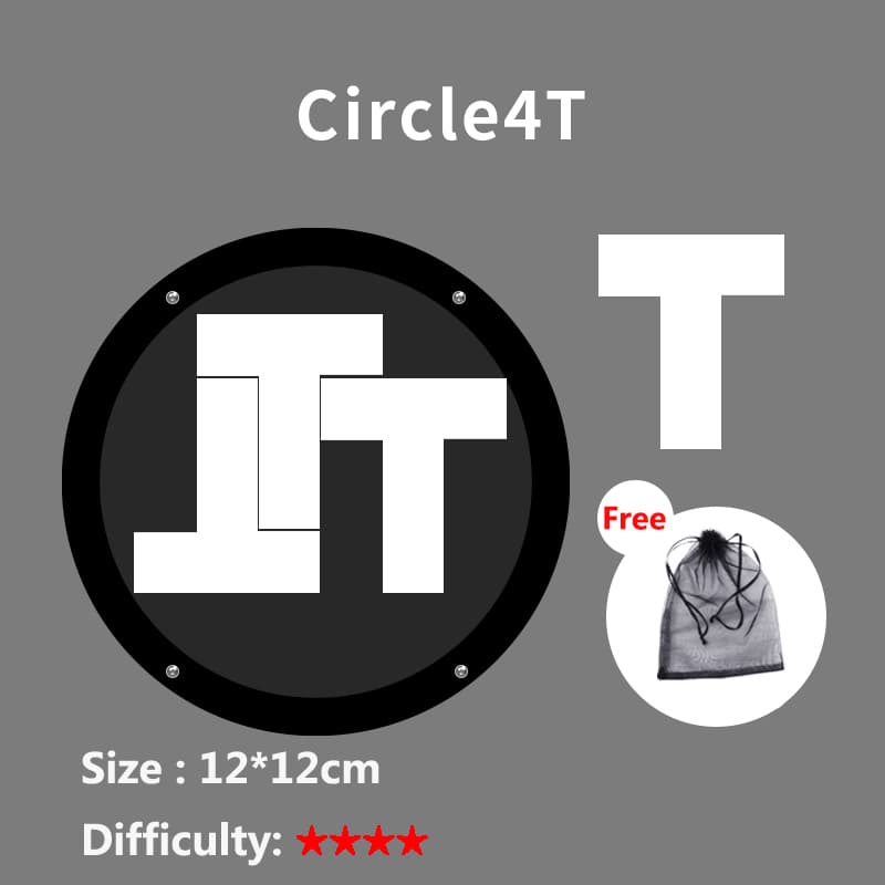 Circle 4 T Puzzle - White image 1