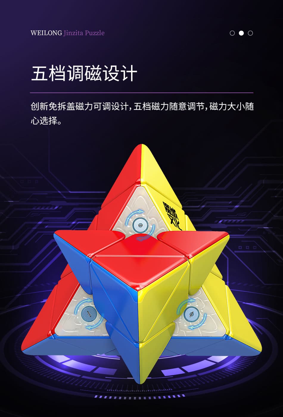 MoYu Weilong Pyraminx Magnetic image 7