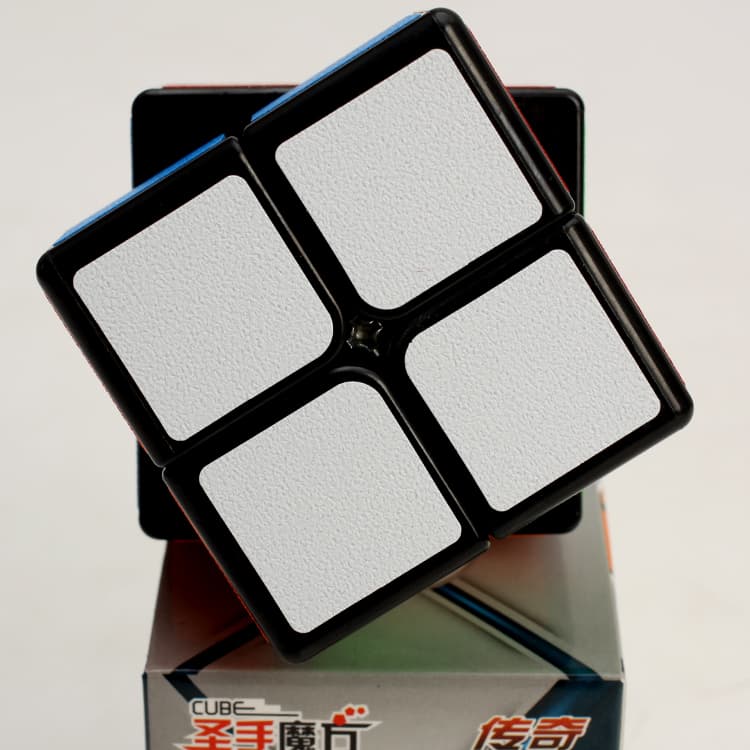 ShengShou 2x2x2 Legend with matt stickers - Black image 2