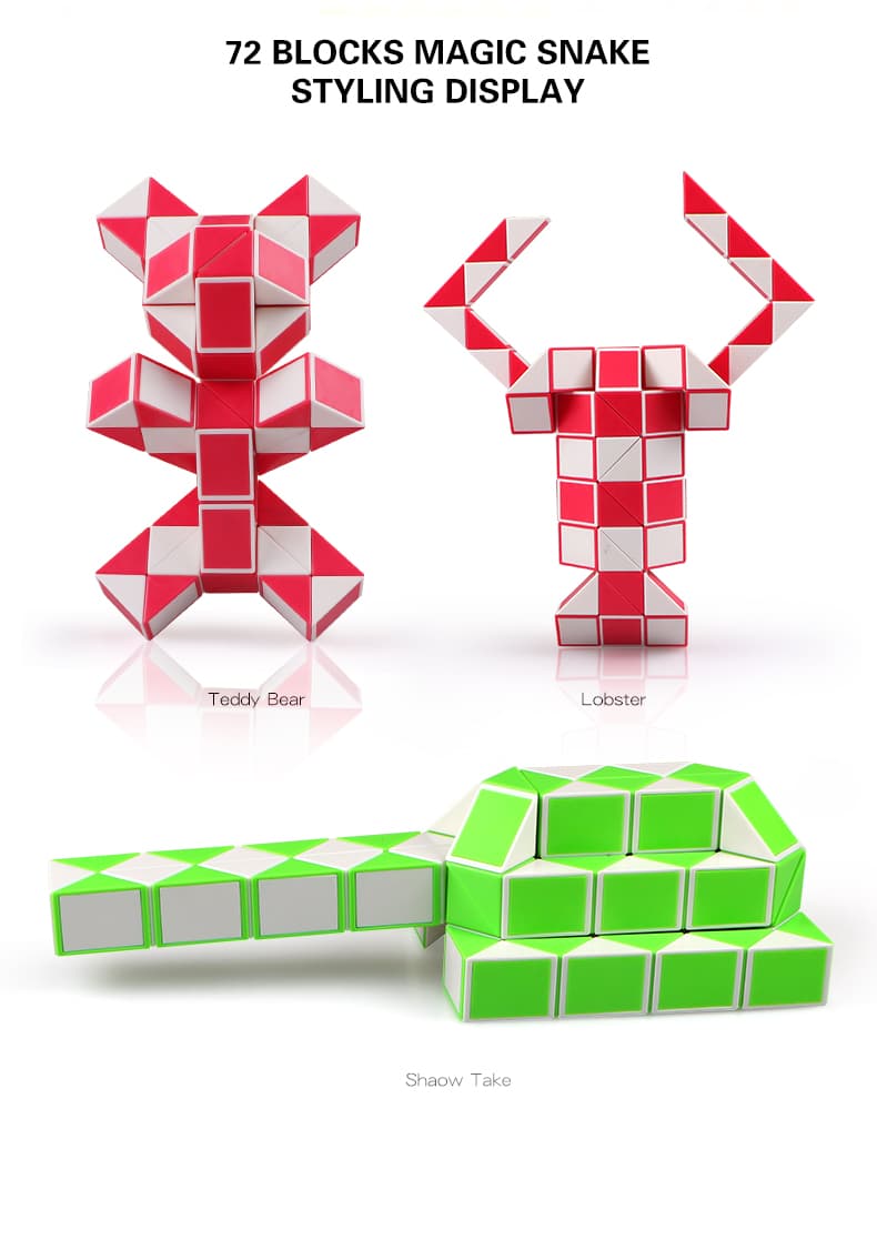 QiYi 72 blocks Magic Snake - red+white image 3