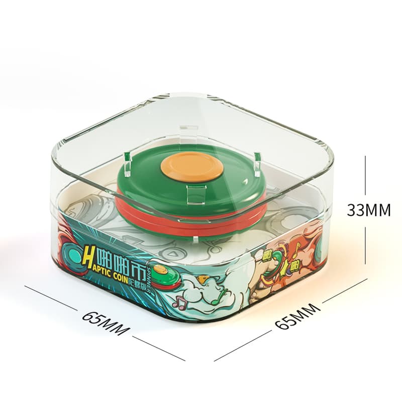 QiYi Haptic Coin Spinner - green