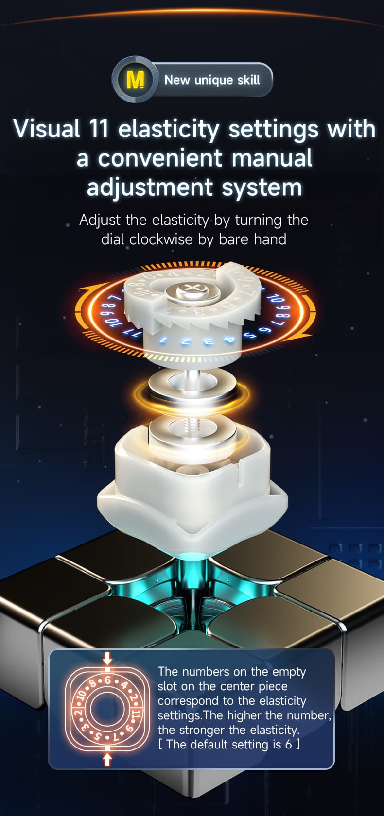 QiYi Magnetic Pro 3x3 Maglev - stickerless image 8