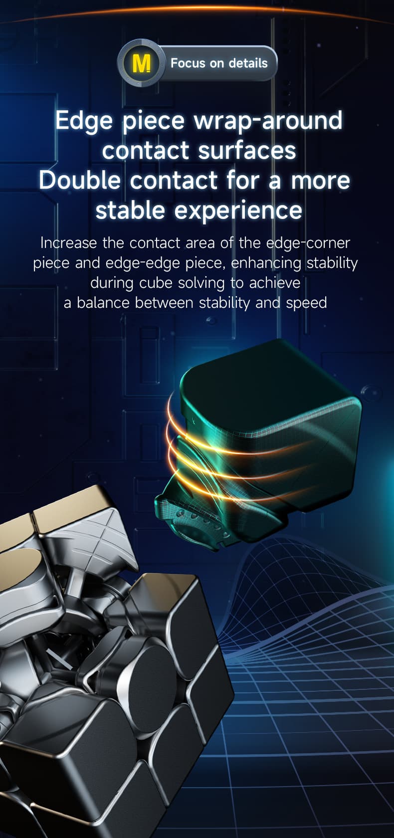 QiYi Magnetic Pro 3x3 Maglev - stickerless image 9