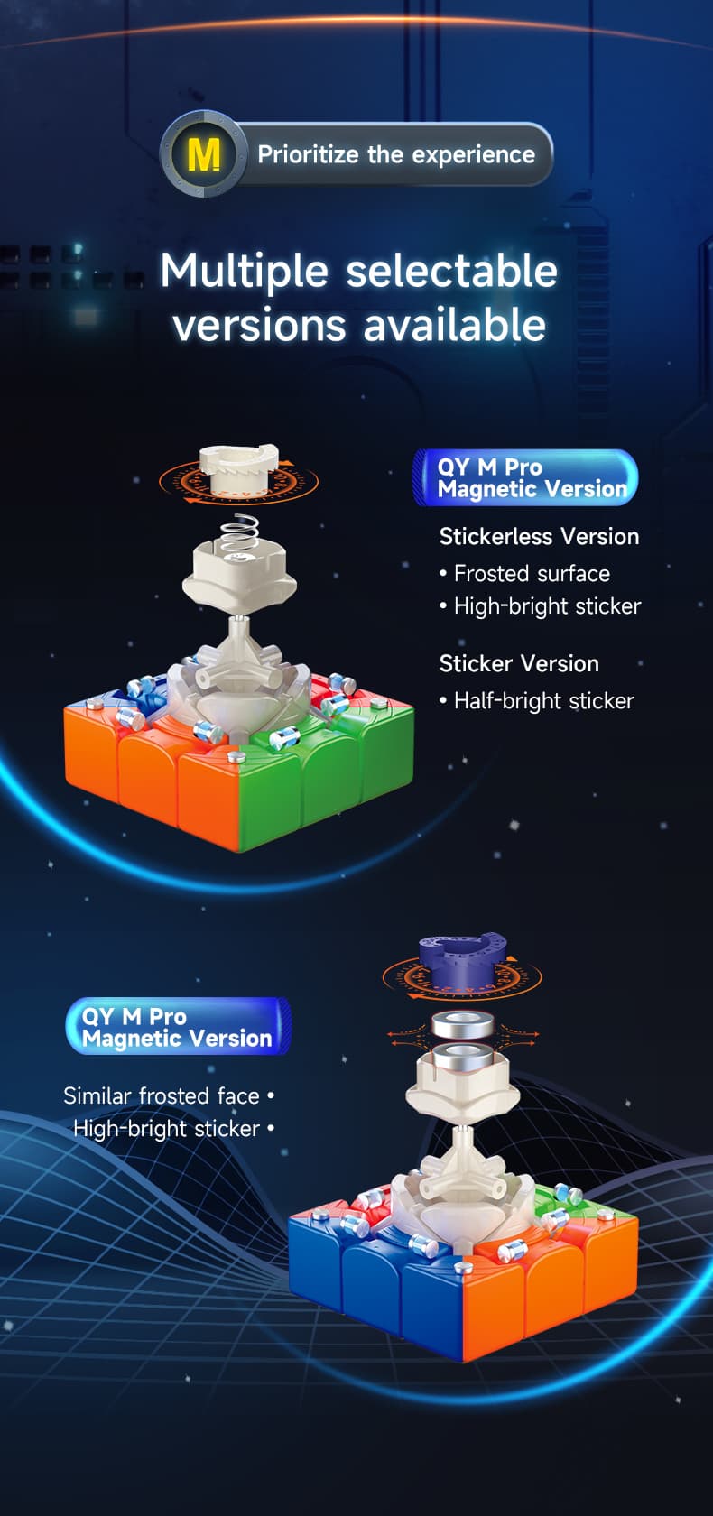 QiYi Magnetic Pro 3x3 Maglev - stickerless image 16